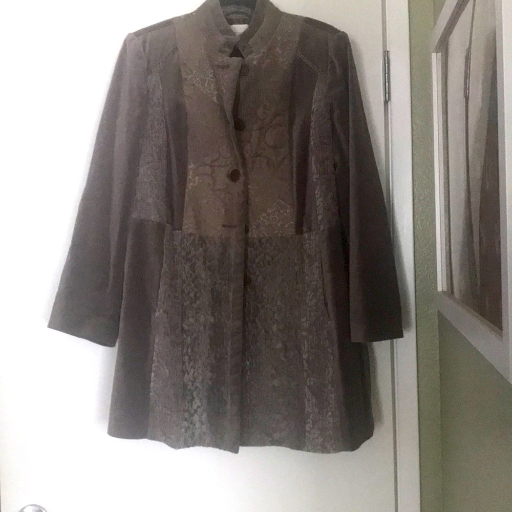Chico’s Duster Jacket. Beautiful Lining - image 1